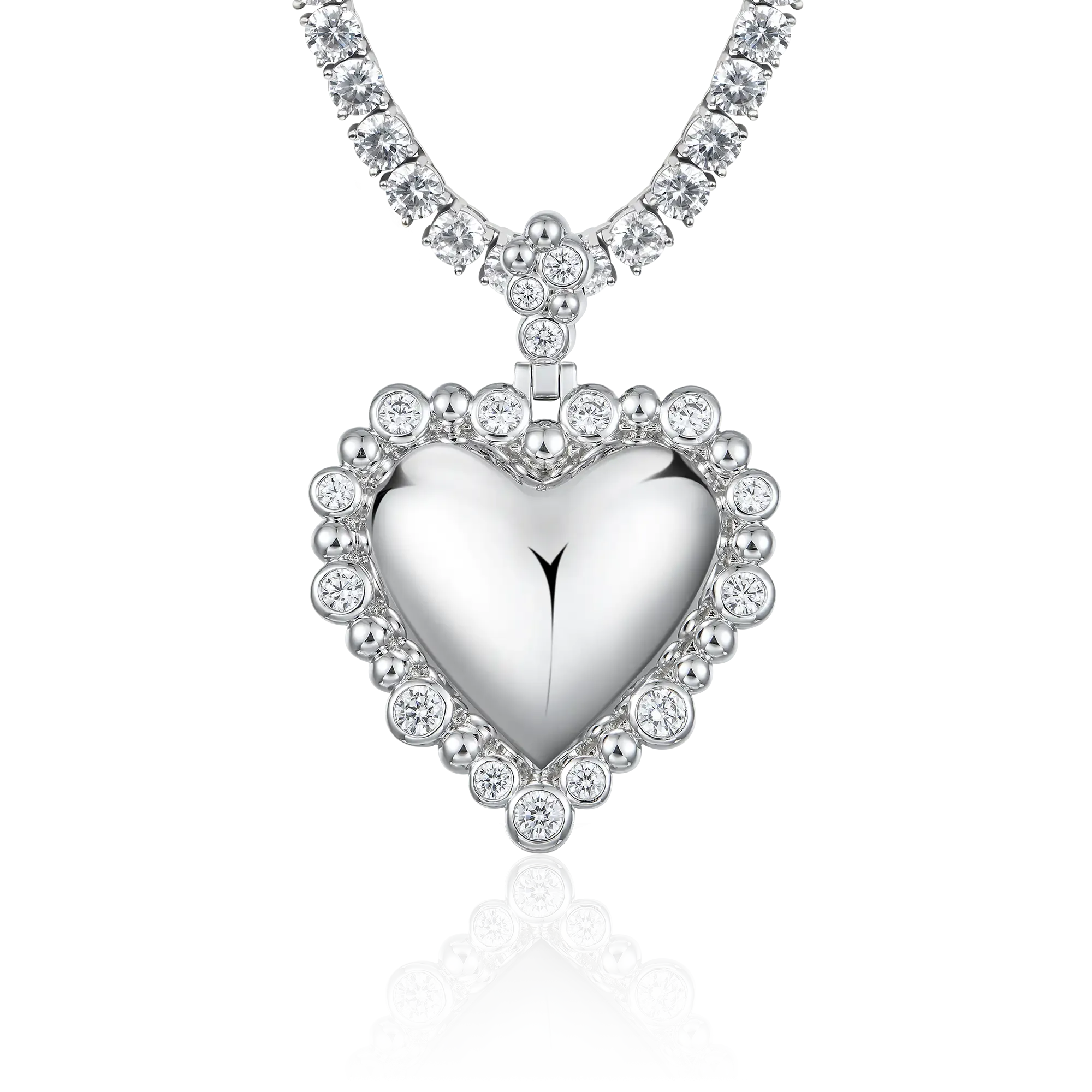 Women's Love Heart Metal Pendant