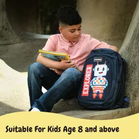 WONDRBOX Robot School Bag For Boys and Girls Age 8 and above.